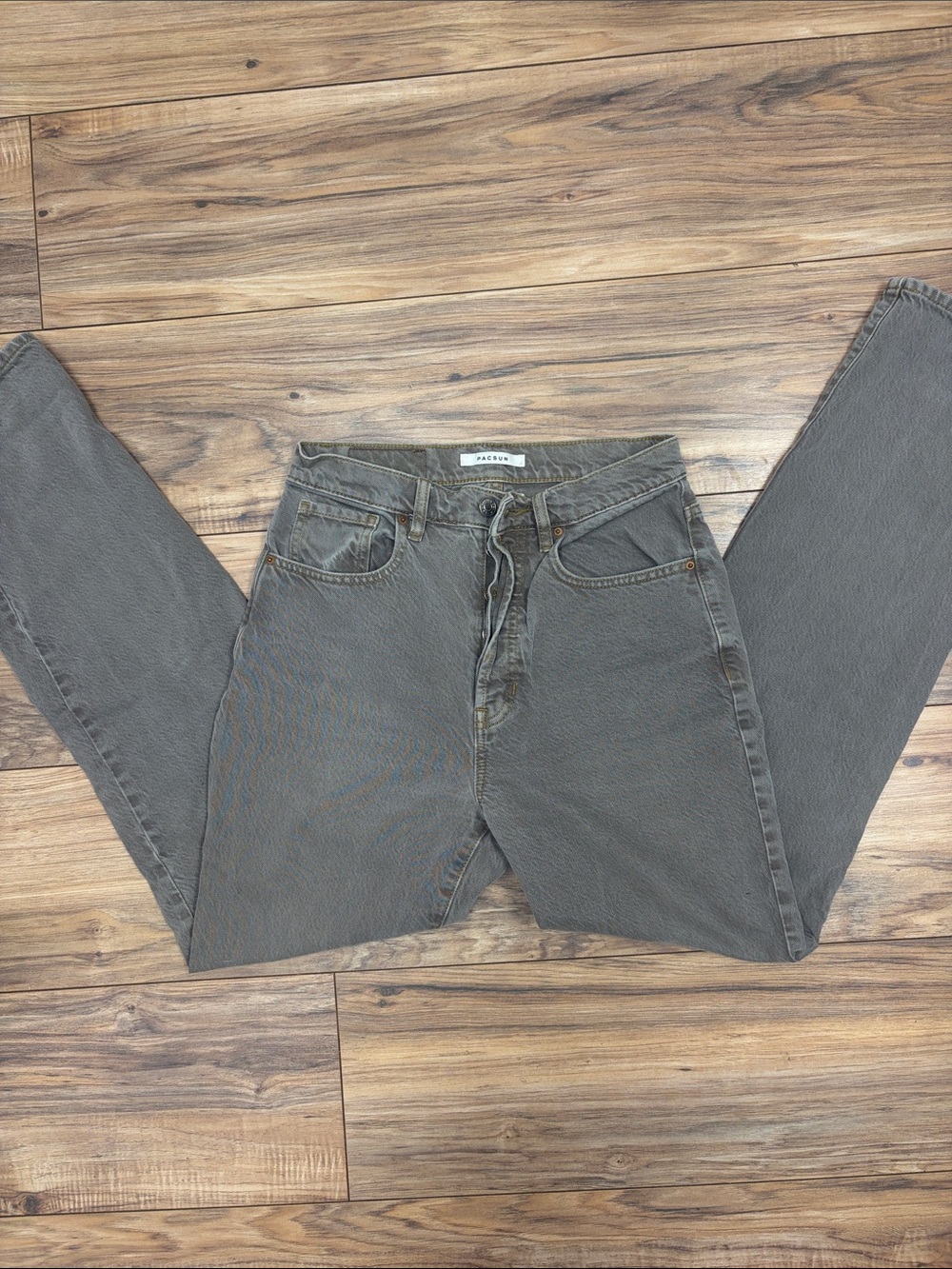 PacSun tan Straight Leg Dad  Jeans